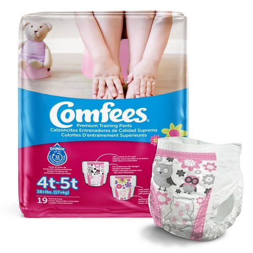 Comfees Toddler Training Pants Comfees Pull On 4T to 5T Disposable