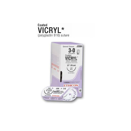 MON99406BX - J & J Healthcare Systems - Absorbable Ligating Reel with Suture Coated Vicryl&trade; LigaPak&trade; Polyglactin 910 Braided Size 2-0