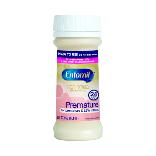 MON995009CS - Mead Johnson Nutrition - Infant Formula Enfamil Premature with Iron 2 oz. Nursette Bottle Ready to Use