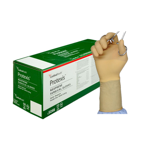 MON995377BX - Cardinal Health - Cardinal Health Surgical Glove Protexis&trade; (formerly Duraprene&trade; Plus ) Size 6 Sterile Polychloroprene Standard Cuff Length Smooth Ivory Chemo Tested
