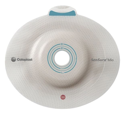 MON995407BX - Coloplast - Ostomy Barrier SenSura&reg; Mio Click Trim To Fit, Standard Wear Red Code 5/8 to 1-3/16" Stoma, 5/BX
