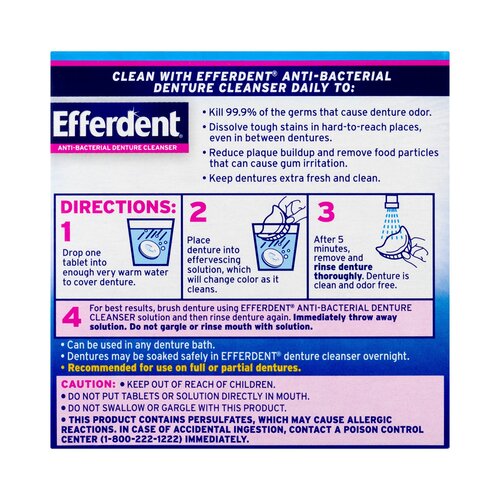 MON995747BX - Medtech Laboratories - Denture Cleaner Efferdent&reg; Tablet, 44/BX