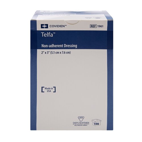 MON9962CS - Cardinal Health - Cardinal Health Non-Adherent Dressing Telfa&trade; Ouchless Cotton 2" X 3", 100EA/BX, 24BX/CS