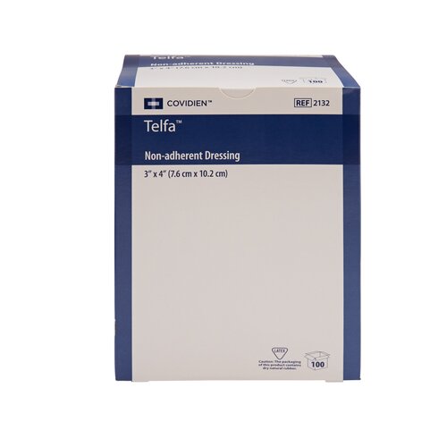 MON9973CS - Cardinal Health - Cardinal Health Non-Adherent Dressing Telfa&trade; Ouchless Cotton 3" X 4", 100EA/BX, 24BX/CS