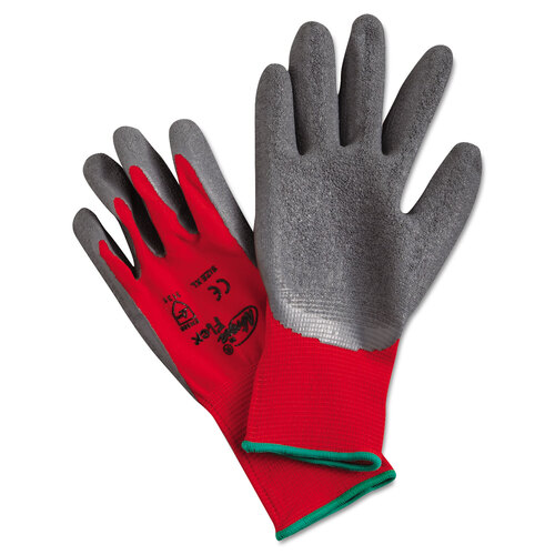 MPGN9680XL - MCR Safety - Ninja Flex Latex-Coated-Palm Gloves, Nylon Shell, X-Large, Red/Gray