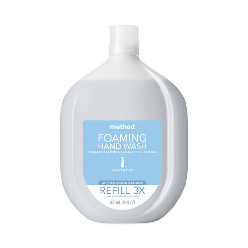 MTH10584 - Method Products - Foaming Hand Wash Refill Tub, Sweetwater, 28 oz Tub, 4/Carton