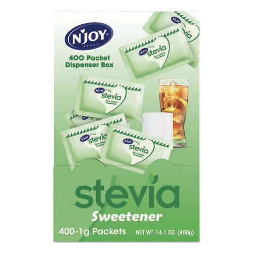 NJO83221 - SUGAR FOODS CORPORATION - Stevia Artificial Sweetener, 0.4 oz. 400 Packets/Box