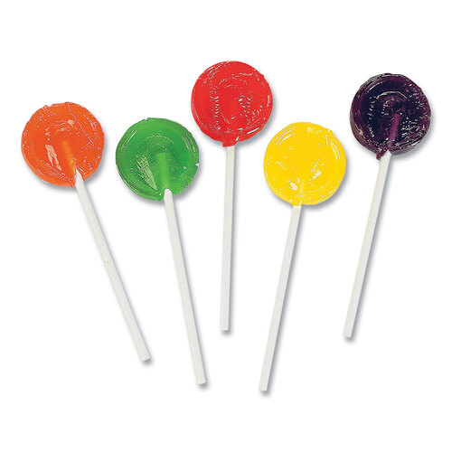 OFX00653 - Office Snax - Lick Stix Suckers, Randomly Assorted Flavors, 1.85 lb/Bag