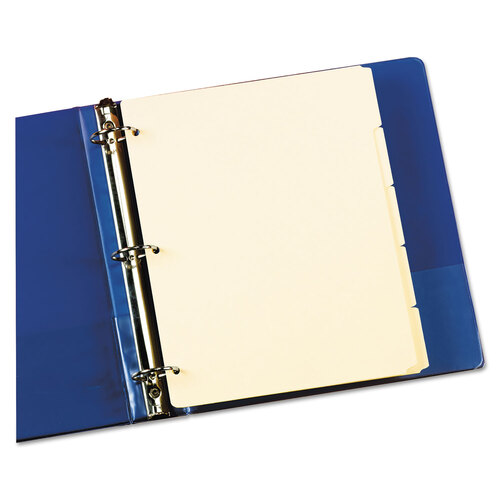 OXF13V - Oxford - Write-On Tab Dividers, 5-Tab, 11 x 8.5, Manila, 20 Sets