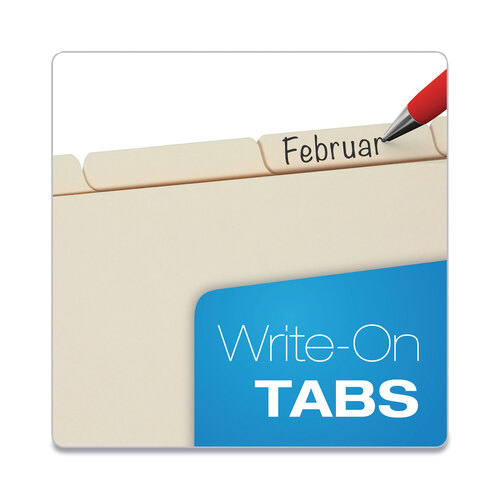 OXF13V - Oxford - Write-On Tab Dividers, 5-Tab, 11 x 8.5, Manila, 20 Sets