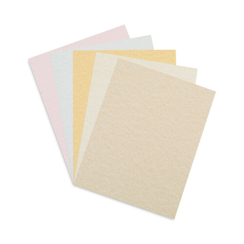 PAC101235 - Pacon - Array Card Stock, 65 lb Cover Weight, 8.5 x 11, Assorted Parchment Colors, 100/Pack