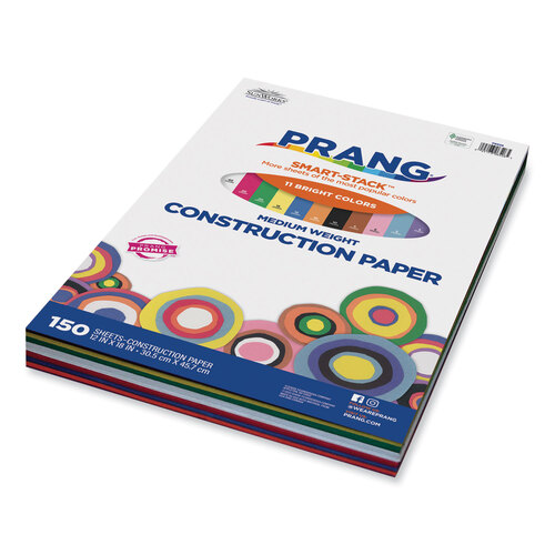 Pacon SunWorks 12 x 18 Construction Paper Bright White 50 Sheets