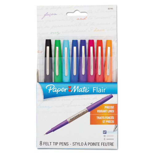 Pilot V Razor Point Liquid Ink Marker Pens, Extra Fine Point, Assorted, 8/Pack