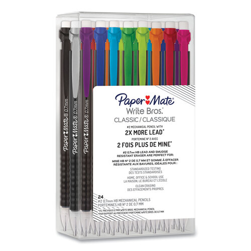 Zebra Pen Z-Grip Plus Mechanical Pencil, 0.7mm, HB #2 graphite, assorted  colors, 3-pack 