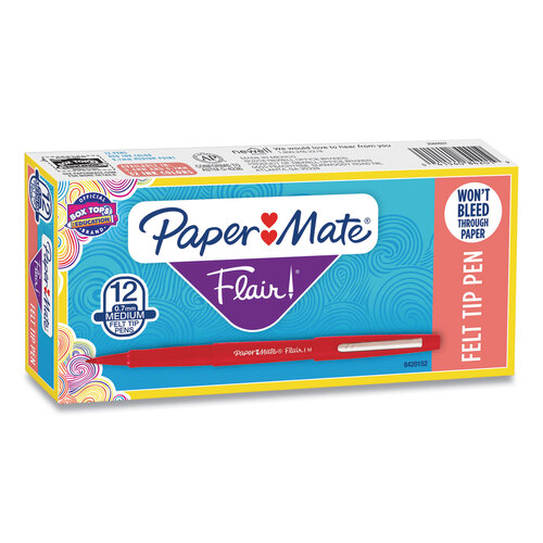 Paper Mate Flair Marigold Felt Tip Pen Medium, Point Guard
