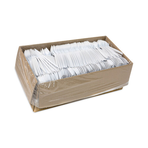 PCTYFWQWCH - Pactiv - Fieldware Cutlery, Spork, Mediumweight, White, 1,000/Carton