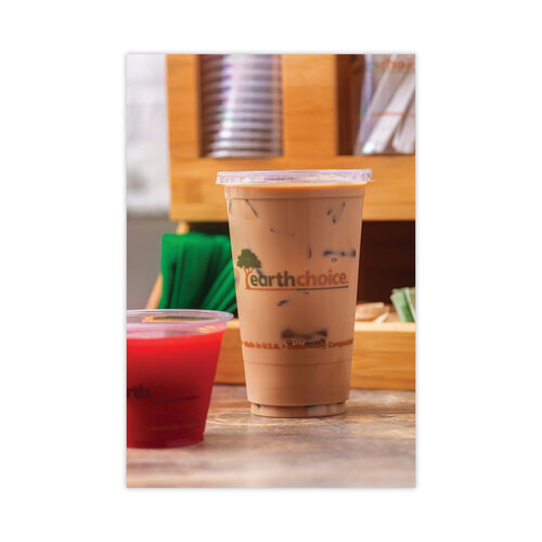 PCTYPLA24CEC - Pactiv - EarthChoice Compostable Cold Cup, 24 oz, Clear/Printed, 580/Carton