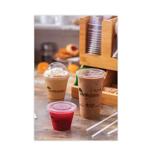 PCTYPLA24CEC - Pactiv - EarthChoice Compostable Cold Cup, 24 oz, Clear/Printed, 580/Carton