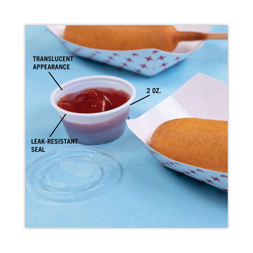 PCTYS200 - Boardwalk - Plastic Souffle Cups, 2 oz., Translucent, 200/Bag