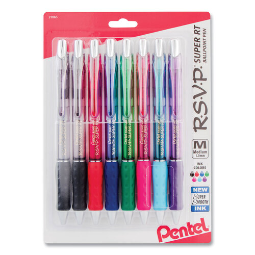 Paper Mate InkJoy Ballpoint Pens, Medium Point, Assorted Colors, 8 Ea