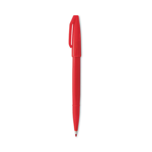 PENS520B - Pentel - Sign Pen Fine Point Color Marker, Extra-Fine Bullet Tip, Red, Dozen