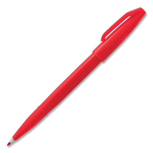 PENS520B - Pentel - Sign Pen Fine Point Color Marker, Extra-Fine Bullet Tip, Red, Dozen