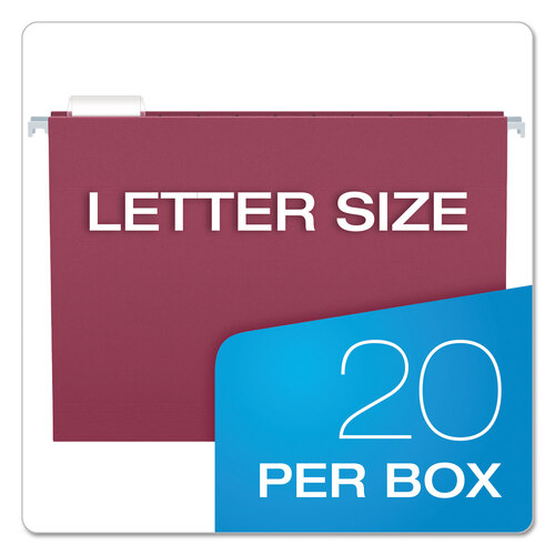 PFX35117 - Ampad - Envirotec Recycled Colored Hanging File Folders, Letter, Assorted, 20/Box