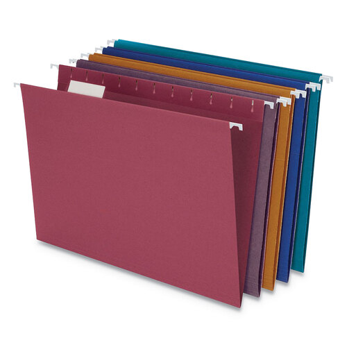PFX35117 - Ampad - Envirotec Recycled Colored Hanging File Folders, Letter, Assorted, 20/Box