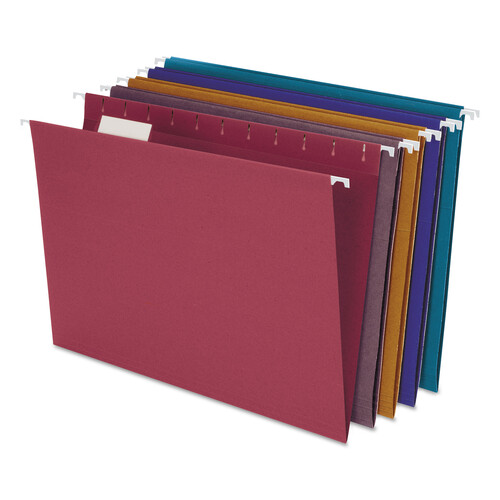 PFX35117 - Ampad - Envirotec Recycled Colored Hanging File Folders, Letter, Assorted, 20/Box