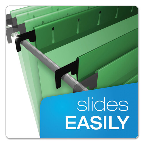 PFX615215BGR - Tops - SureHook Hanging Folders, Letter Size, 1/5-Cut Tabs, Bright Green, 20/Box
