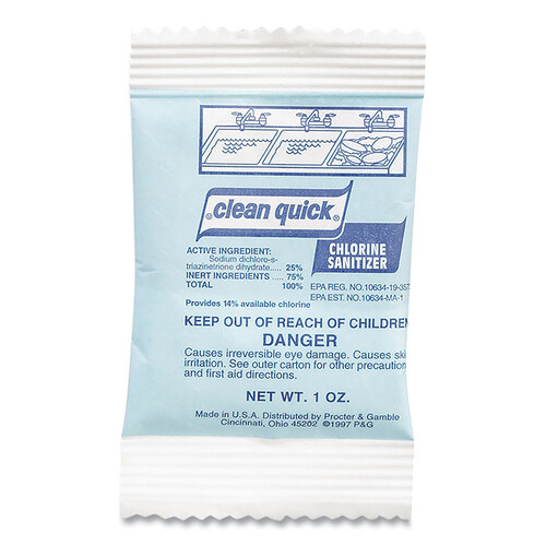 PGC02584 - Procter & Gamble - Powdered Chlorine-Based Sanitizer, 1oz Packet, 100/Carton