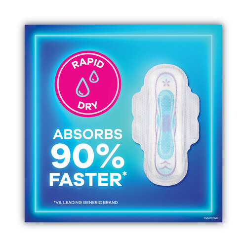 PGC08322 - Procter & Gamble - Ultra Thin Pads, Regular, 36/Pack, 6 Packs/Carton