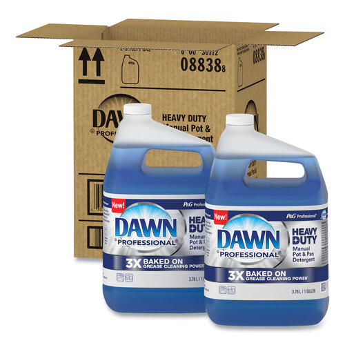 Manual Pot and Pan Dish Detergent, Original Scent, 1 gal Bottle, 2/Carton
