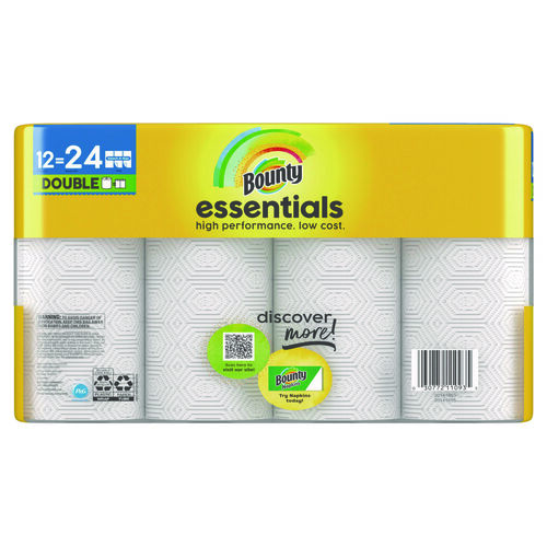 PGC11093 - Procter & Gamble - Essentials Select-A-Size Kitchen Roll Paper Towels, 2-Ply, 108 Sheets/Roll, 12 Rolls/Carton
