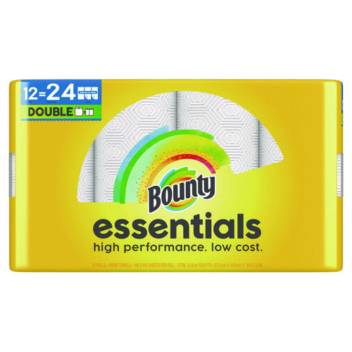 PGC11093 - Procter & Gamble - Essentials Select-A-Size Kitchen Roll Paper Towels, 2-Ply, 108 Sheets/Roll, 12 Rolls/Carton