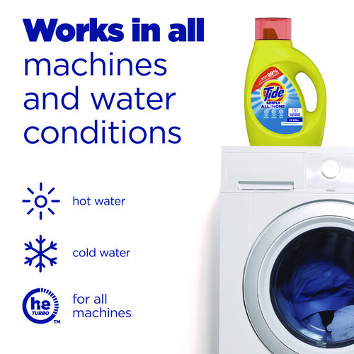 PGC13143 - Procter & Gamble - Simply Clean and Fresh Laundry Detergent, Refreshing Breeze, 64 Loads, 84 oz Bottle, 4/Carton