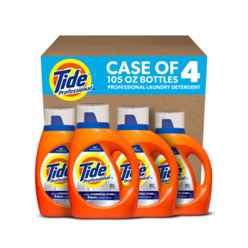 Commercial Liquid Laundry Detergent, 105 oz Pour Bottle, 4/Carton