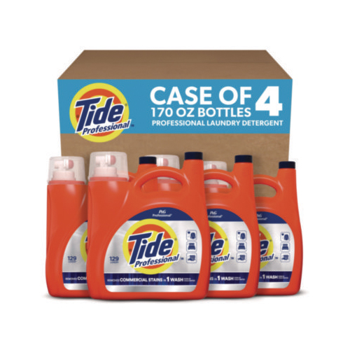 Commercial Liquid Laundry Detergent, 170 oz Pour Bottle, 4/Carton