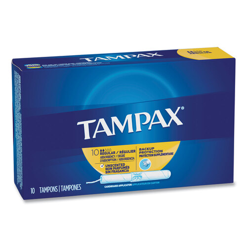 PGC21409 - Procter & Gamble - Cardboard Applicator Tampons, Regular, 10/Box