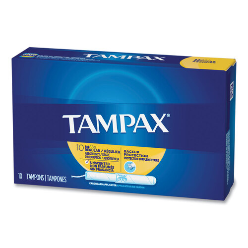PGC21409 - Procter & Gamble - Cardboard Applicator Tampons, Regular, 10/Box