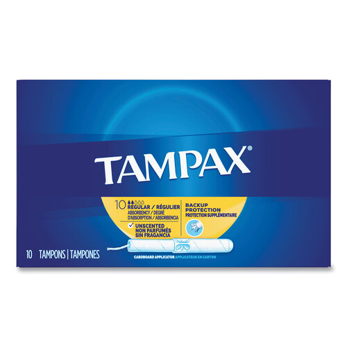 PGC21409 - Procter & Gamble - Cardboard Applicator Tampons, Regular, 10/Box