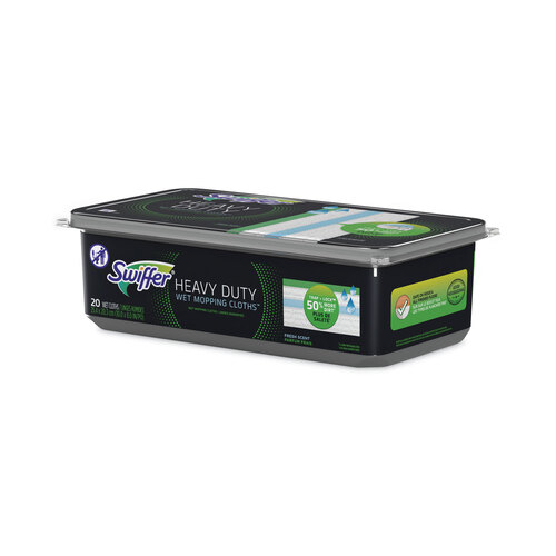 PGC76472 - Procter & Gamble - Heavy-Duty Wet Refill Cloths, 10 x 8, Open Window Fresh, 20/Tub, 6 Tubs/Carton