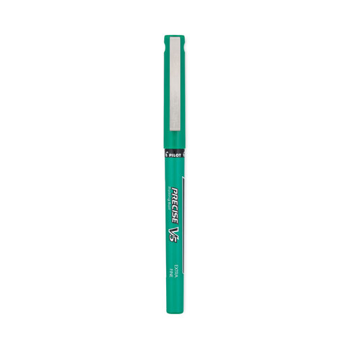 PIL25104 - Pilot - Precise V5 Roller Ball Pen, Stick, Extra-Fine 0.5 mm, Green Ink, Green Barrel, Dozen