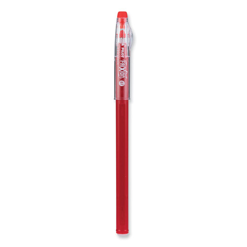 PIL32467 - Pilot - FriXion ColorSticks Erasable Gel Pen, Clipless Stick, Fine 0.7 mm, Red Ink, Red Barrel, Dozen