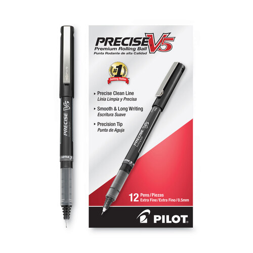 Pilot 31573 Black FriXion Point 0.5mm Extra Fine Erasable Gel Ink Pens Box  of 12