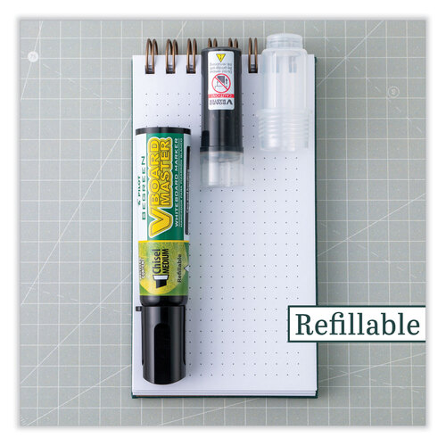 PIL43917 - Pilot - BeGreen V Board Master Dry Erase Marker, Medium Chisel Tip, Assorted Colors, 5/Pack