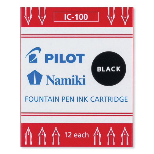 PIL69100 - Pilot - Plumix Fountain Pen Refill Cartridge, Black Ink, 12/Box