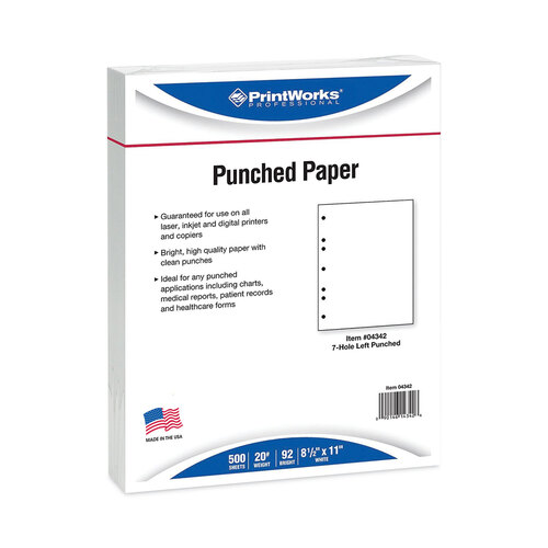 PrintWorks Professional Pre-Perforated Paper - 500 sheets