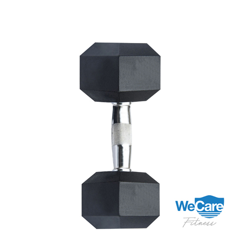 JEGWDN100013 - WeCare - Rubber-Coated 20 lbs Dumbbells (Set of Two) - Black