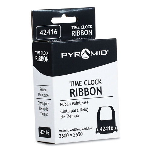 PTI42416 - Pyramid Technologies - 42416 Time Clock Ribbon, Black
